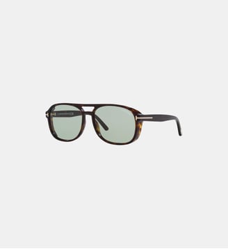 Lunettes de soleil Carré Rosco - Tom Ford - Havane