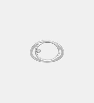 Bague Harmonie | Continue en Argent avec diamant blanc - La Garçonne Diamant - Argent