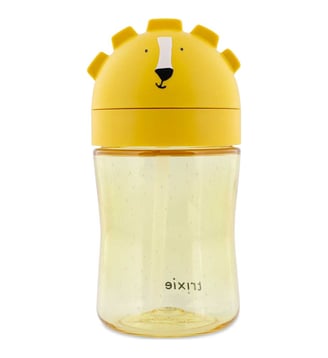 Gobelet avec paille - Trixie - Jaune
