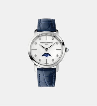 Montre Classics slimline Blanc FC-206MPWD1S6 - Frédérique Constant - Argenté
