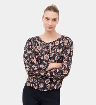 Chemise chania - Motif rayures - Viscose - Caroll - Multicolore