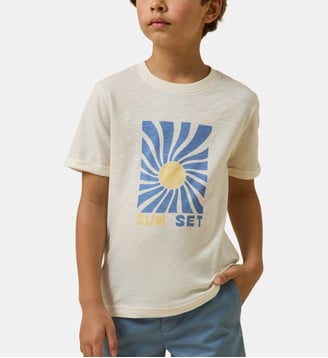 T-shirt imprimé  - Coton biologique Cyrillus