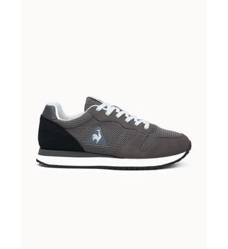 Sneakers retro-running en mesh et suede Essor - Le Coq Sportif - Dark grey