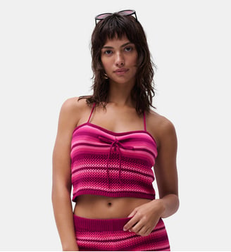 Débardeur coton crochet - Chantelle Pulp - Jungle macramé