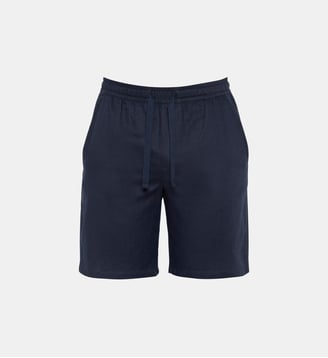Short en lin mélangé - Schott - Marine