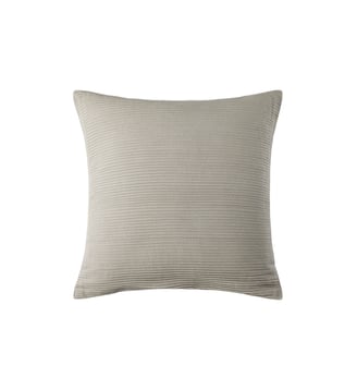 Housse de coussin ONDINE  Coton à l'effet plissé - Madura - Kaki clair