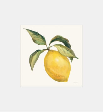 Poster   Le Citron on Crem - Wild Apple - Poster & Frame - Jaune