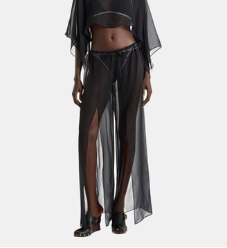 Pantalon de plage Monogramme en mousseline Balmain