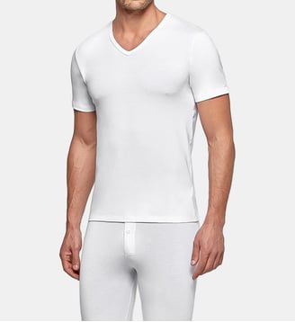 T-shirt col V Thermo - Impetus - Blanc