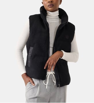 Veste Grand Froid puffer sans manches Atsuma - Jott - Noir