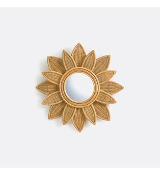 Miroir en rotin Ø60 cm La Redoute Interieurs