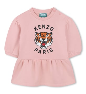 Robe en molleton - Kenzo Kids - Atomic pink