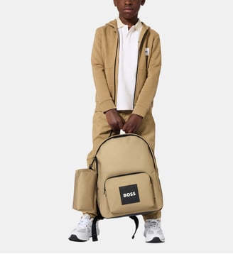 Sweat zippé à capuche - BOSS Kidswear - Dark taupe