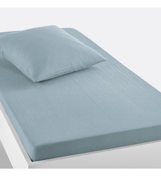 Drap-housse enfant uni gaze de coton La Redoute Interieurs