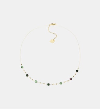 Collier Zoé  en Acier doré - Zag Bijoux - Tourmaline