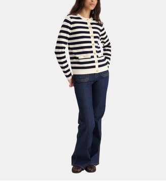 Cardigan Vanille - Ines de la Fressange Paris - Beige et bleu