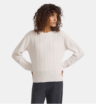 pull en cachemire - Agnès b. - Marron sahara