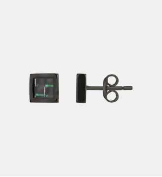 Boucles d'oreilles Cédric en Acier 316L - Phebus - Noir