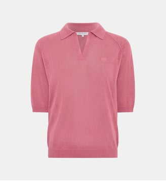 Polo en lin mélangé - LOULA - Gerard Darel - Bois de rose
