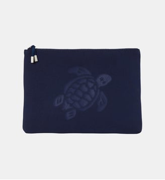 Pochette en néoprène Tortue - Vilebrequin - Bleu marine