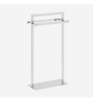 Porte-serviette inox  brillant - COMPACT - Bath Bazaar - Argent