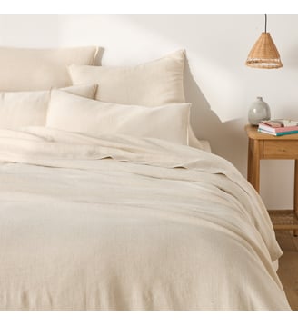 Housse de couette en coton/lin lavé La Redoute Interieurs