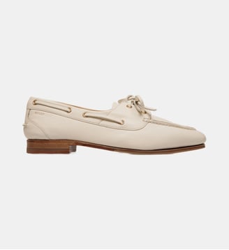 Mocassin plume en cuir - Bally - Beige