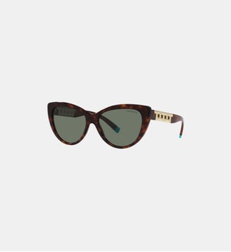 Lunettes de soleil Œil de chat TF4196 - Tiffany & Co - Marron gris