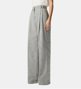 Pantalon flammé à pli marqué - Pinko - Noir et blanc