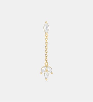 Boucle d'oreille pendante Caresse argent - Nebuleuse Bijoux - Or