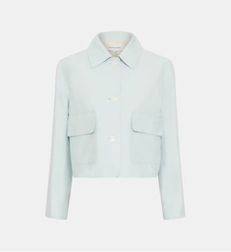Veste courte à col chemise - TILDA - Gerard Darel - Vert d'eau
