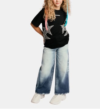 Jeans boyfriend effet blanchi - Traveller - Dsquared2 - Bleu denim