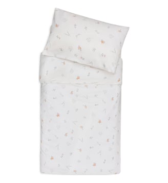 Housse de couette + taie d'oreiller - Jollein - Blanc