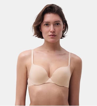 Soutien-gorge coques push-up - Chantelle - Beige et doré