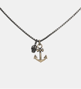 Collier multi-motifs Ancre en Acier - Phebus - Bronze