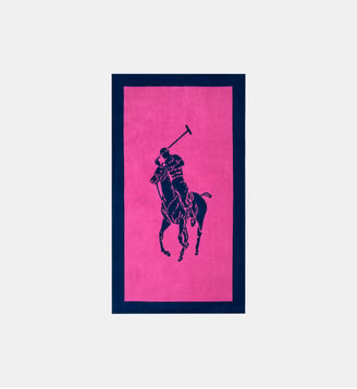 Serviette de plage  en coton - Ralph Lauren Home - Maui navy