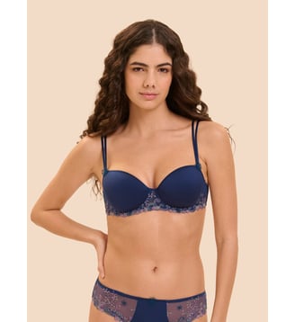 Soutien-gorge décolleté carré en spacer 3D - Bleu Rainbow - Simone Pérèle - Bleu rainbow