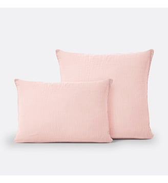 Taie d'oreiller unie gaze de coton La Redoute Interieurs