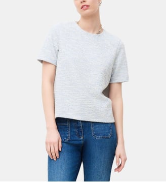 T-shirt tlona - Motif uni - Caroll - Bleu ciel