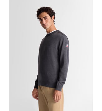 Pull joryn col rond coupe ajustée - Fusalp - Bleu gris