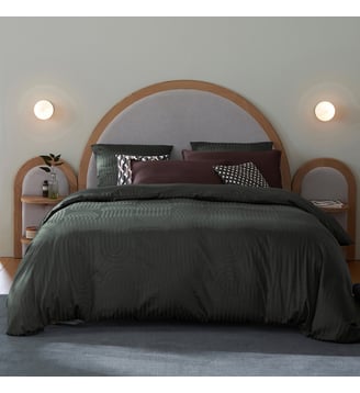 Housse de couette en satin de coton La Redoute Interieurs