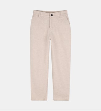 Pantalon chiné - BOSS Kidswear - Écru chiné