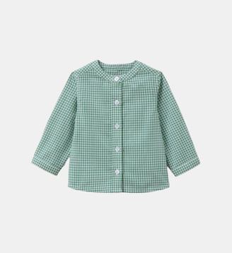 Chemise à petits carreaux - Cyrillus - Mini carreaux vert