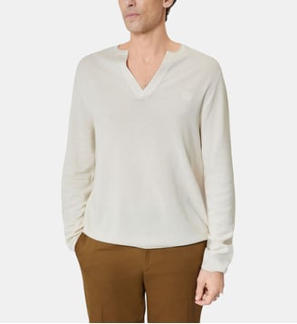 Pull col tunisien - The Kooples - Beige