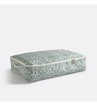 Housse de rangement dessous de lit - La Redoute Interieurs - Imprimé floral vert