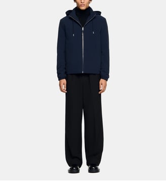 Blouson zippé à capuche - Sandro - Midnight blue