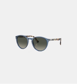 Lunettes de soleil Rond PO3152S - Persol - Bleu marine et transparent