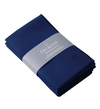 Lot De 4 Serviettes 50 X 40 Cm - Nuances - Degrenne - Bleu roy