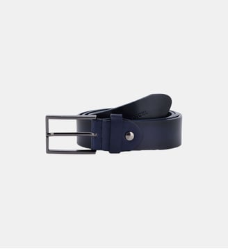 Ceinture en cuir Giacomo - Digel - Bleu foncé