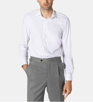 Chemise performance blanche infroissable - Atelier Privé - Blanc
